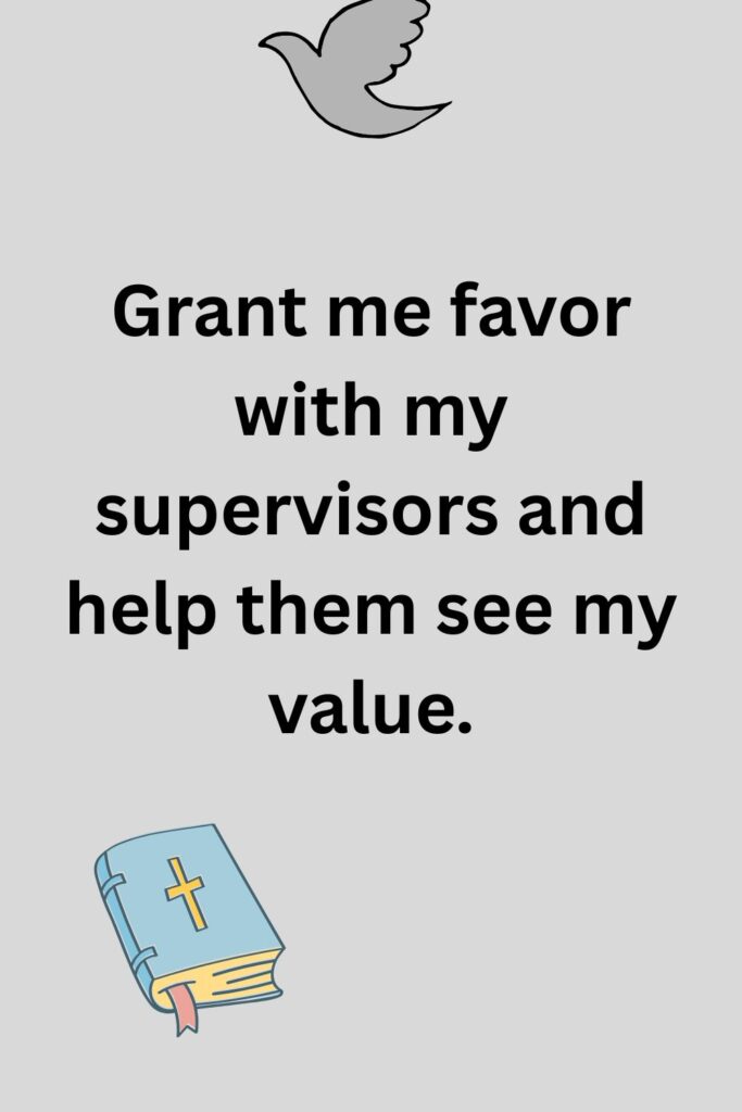 Prayers for Favor with Colleagues and Supervisors